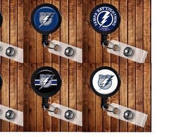 Tampa Bay Lightning Badge Reel ID Holder Hockey