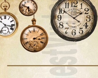 Pocket Watch Hang Tags
