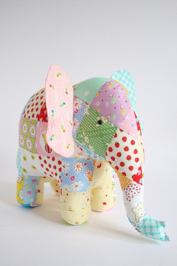 Elephant PDF pattern elephant sewing PDF softie pdf pattern