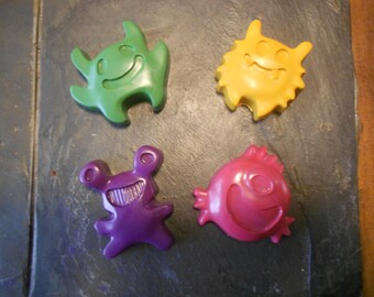 Little Monster Crayons Set of 4