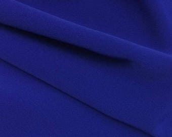 Royal Blue polyester crepe 0 80mx1 48 m