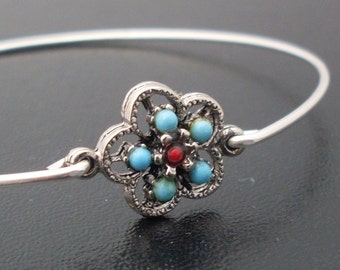 Bangle Bracelet Mexicana - Silver