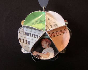Jimmy Buffett Album Cover Ornament Made Of Repurposed Record Jackets