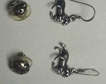 Two pairs of Sterling Silver Earrings