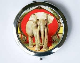 Elephant Compact MIRROR Pocket Mirror jungle zoo