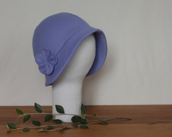 EXTRA LARGE Brimmed Cloche Hat with Flower - CUSTOM