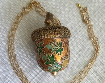 Whimsical Acorn Necklace