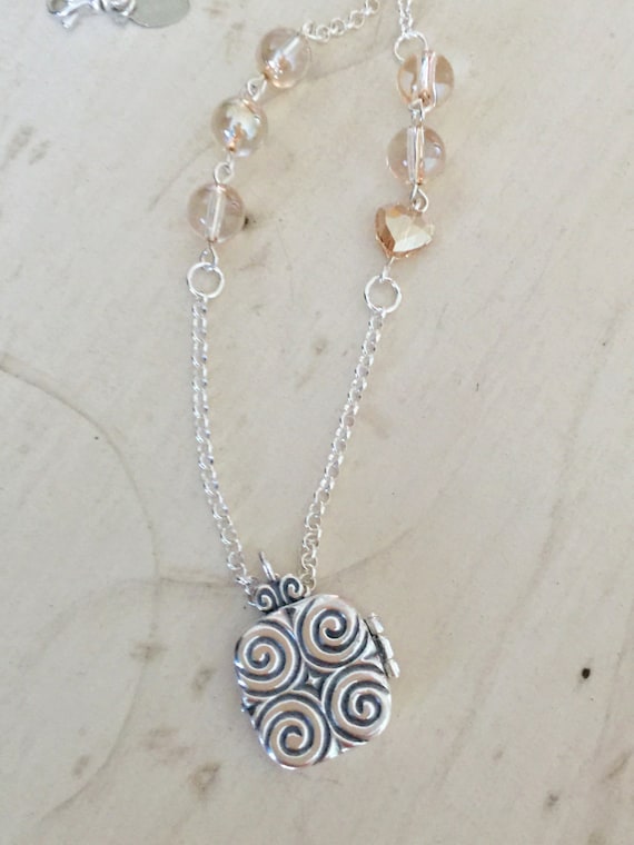 Hold That Thought Memory Locket Necklace, Sterling Silver
