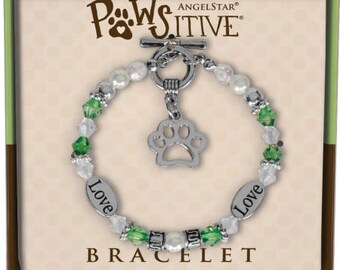 Pawsitive Charm Bracelet (Grassy Green)
