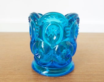LE Smith blue moon and stars toothpick holder