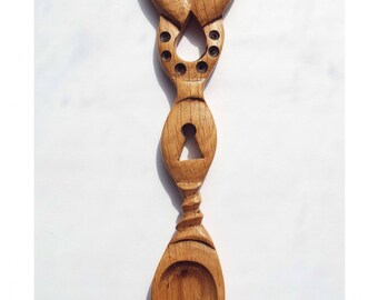 Hand Crafted Welsh Love Spoon 7Q Light