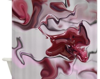 Abstract Shower Curtain Pink Red Grey Modern Bathroom Decor Cool Mark Rothko Abstract Shower Curtain Pink Red Grey Modern Bathroom Decor Cool Mark Rothko