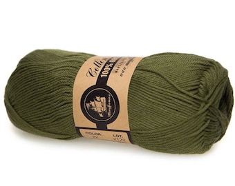 22 Olive Green Mayflower Organic Cotton 8/4 50g
