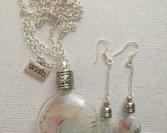 Colorful wishing Dandelions set