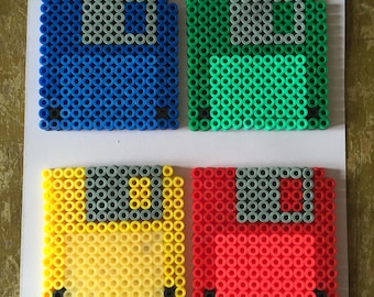 Floppy Disk Coasters Set