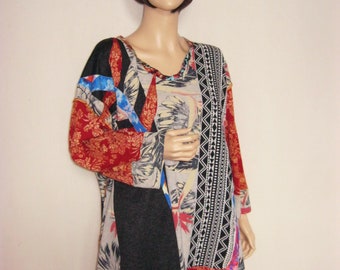 SALE Plus Size to 4X Long Tunic Short Dress