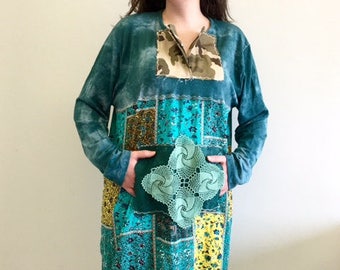 Upcycled Womens Clothing, Boho Clothing, Upcycled Dress, Boho Dress, Gypsy Clothing, Upcyled Recycled Repurposed Clothing, Patchwork Dresses