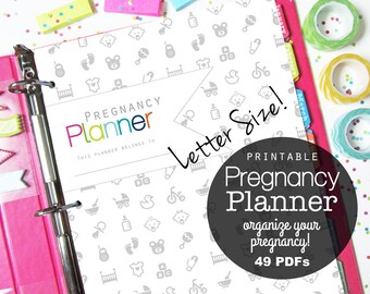 Pregnancy Planner, Pregnancy Journal, Printable Inserts, Mom to Be, Baby Planner, Birth Plan, New Baby