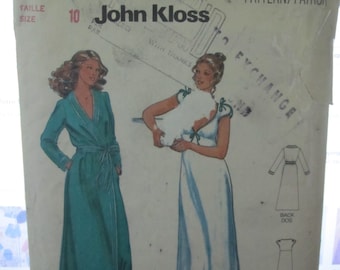 PATTERN BUTTERICK 6370 John Kloss / woman size: 10 VINTAGE