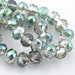 3mm/4mm/6mm/8mm/10mm/12mm/14mm/16mm/18mm Rose Green Colorized Rondelle Faceted Crystal Loose Spacer Glass Beads Jewelry Findings SKU BZ-101