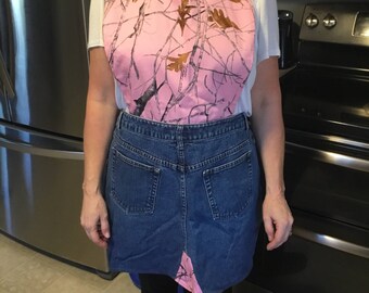 Denim jean apron