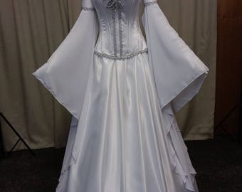Elven dress fae dress faerie wedding dress handfasting
