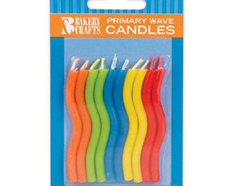 Primary Wave Birthday Candles