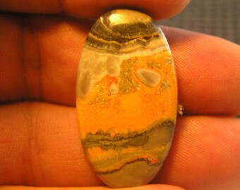 PRICE REDUCTION Bumblebee Jasper Freeform Designer Cabochon