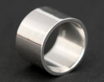 Sterling Silver Ring, Wide Band Ring, Cigar Band Ring, Men's Ring, Silver Ring Women, Silver Ring Men, Wedding Ring, Wedding Band, Wide Ring