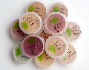 Pick 4 Samples of Vegan Mineral Makeup for less than 5 BUCKS