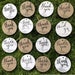 Thank You Tags / Bridal Shower Favor Tags, Classic / Rustic Favor Tags, Wedding Tags, White / Kraft Round Personalized Gift Tags, Party Tags