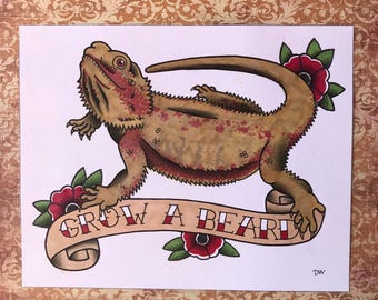 Grow a Beard - Bearded Dragon (#8F)
