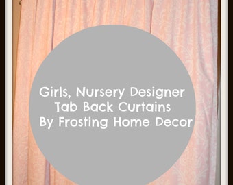 Little Girl's Curtains. Window Treatments, Drapes, Nursery Curtains, little girls, Valances, Cafe Curtains, pink Curtains, Purple Curtains
