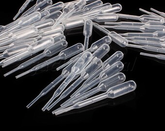 100pc Mini Pipettes 0.2ml Droppers / Mini Injectors / Pipette Liquor / Squeeze Shot Tube