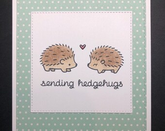 Lawn Fawn Hedgehugs Valentine