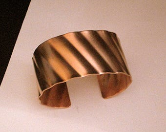 Women's Wide Copper Cuff Bracelet