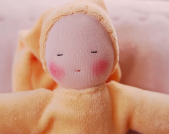 First Waldorf doll- cuddle doll- birthgift - Color Peach