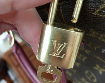 Vintage Restored Louis Vuitton Lock and Key