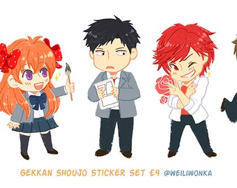 Gekkan Shoujo Nozaki Kun Sticker Set
