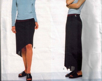 1997 Vogue 2011 Vogue American Designer Calvin Klein Top and Skirt Sewing Pattern Sizes 6-8-10 UNCUT Wrap Skirt