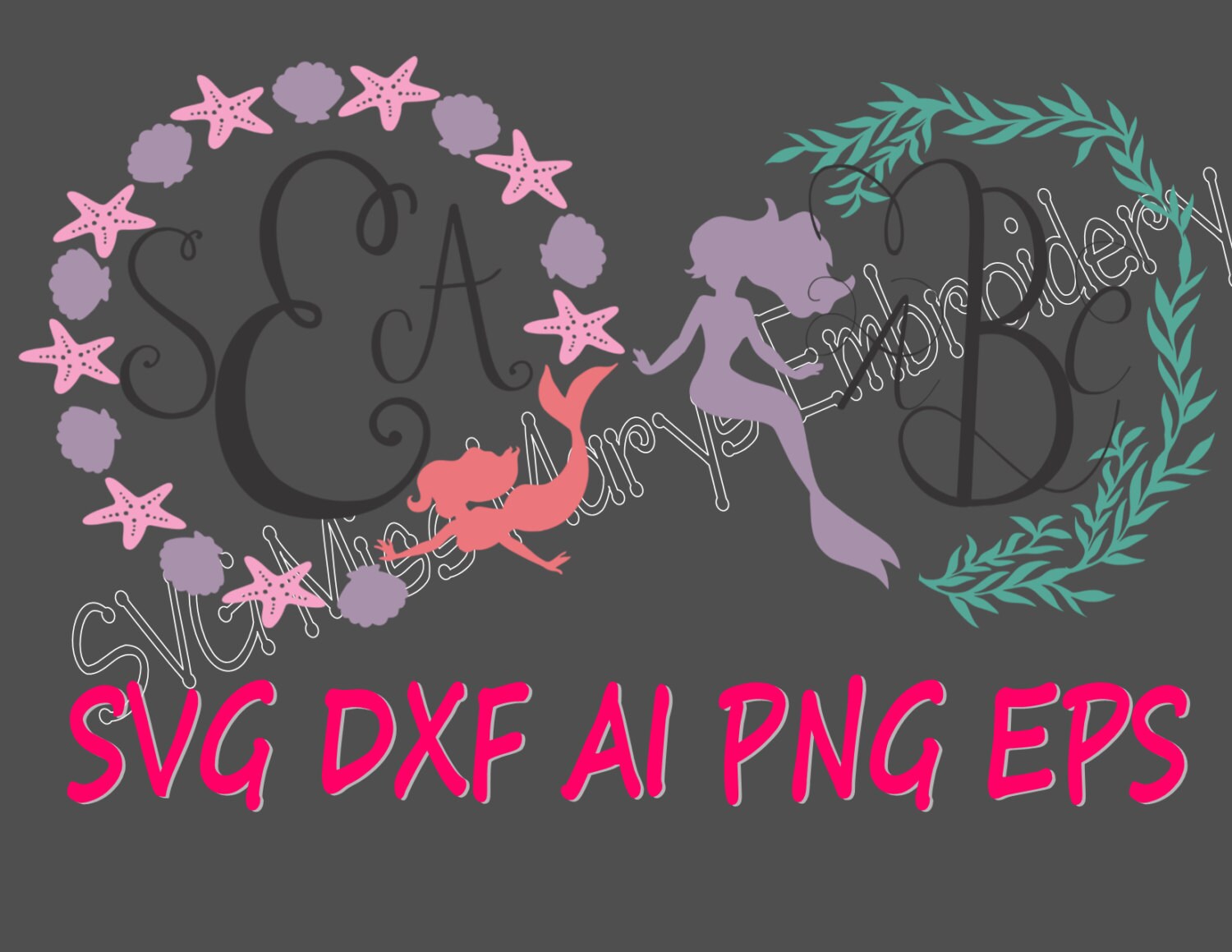 Free Free 308 Mermaid Name Svg SVG PNG EPS DXF File