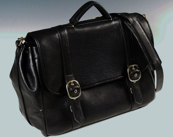 Laptop Flap Briefcase - black