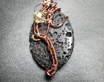 Aromatherapy Lava Bead Essential Oil Diffuser Pendant/ Necklace