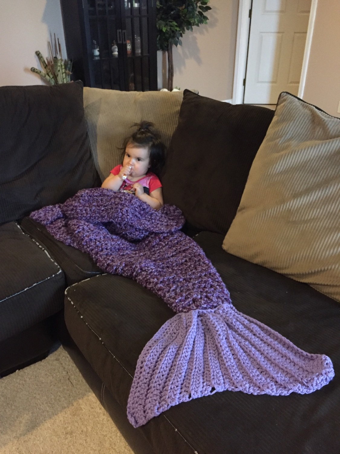 Mermaid blanket handmade