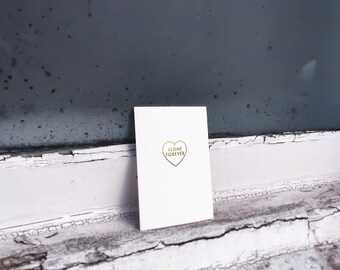 alone forever (foil block card)