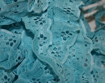 Vintage Aqua Blue Lace