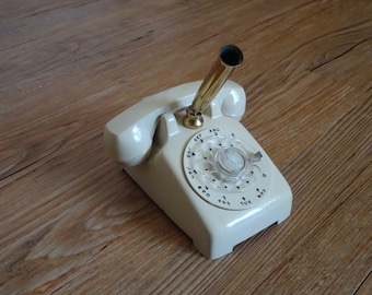 Vintage Miniature Telephone Pen Holder Paper Weight | Collectible Pens | Vintage Paper Weight | Vintage Pen Holder | Telephone Collectibles