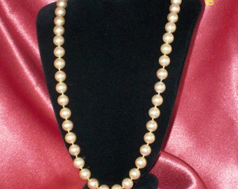 Vintage Champagne Glass Pearl Necklace