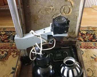 vintage / 1950s / soviet / ussr / dark room UPA-510 portable Enlarger lab / scarce this time to find / very heavy lab /