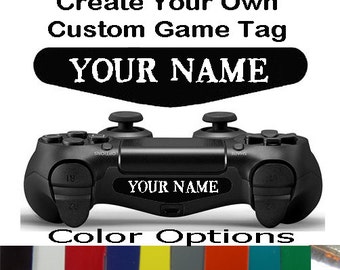 Playstation 4 Ps4 Controller Personalized Custom Game Tag Text Light Bar Decal Sticker